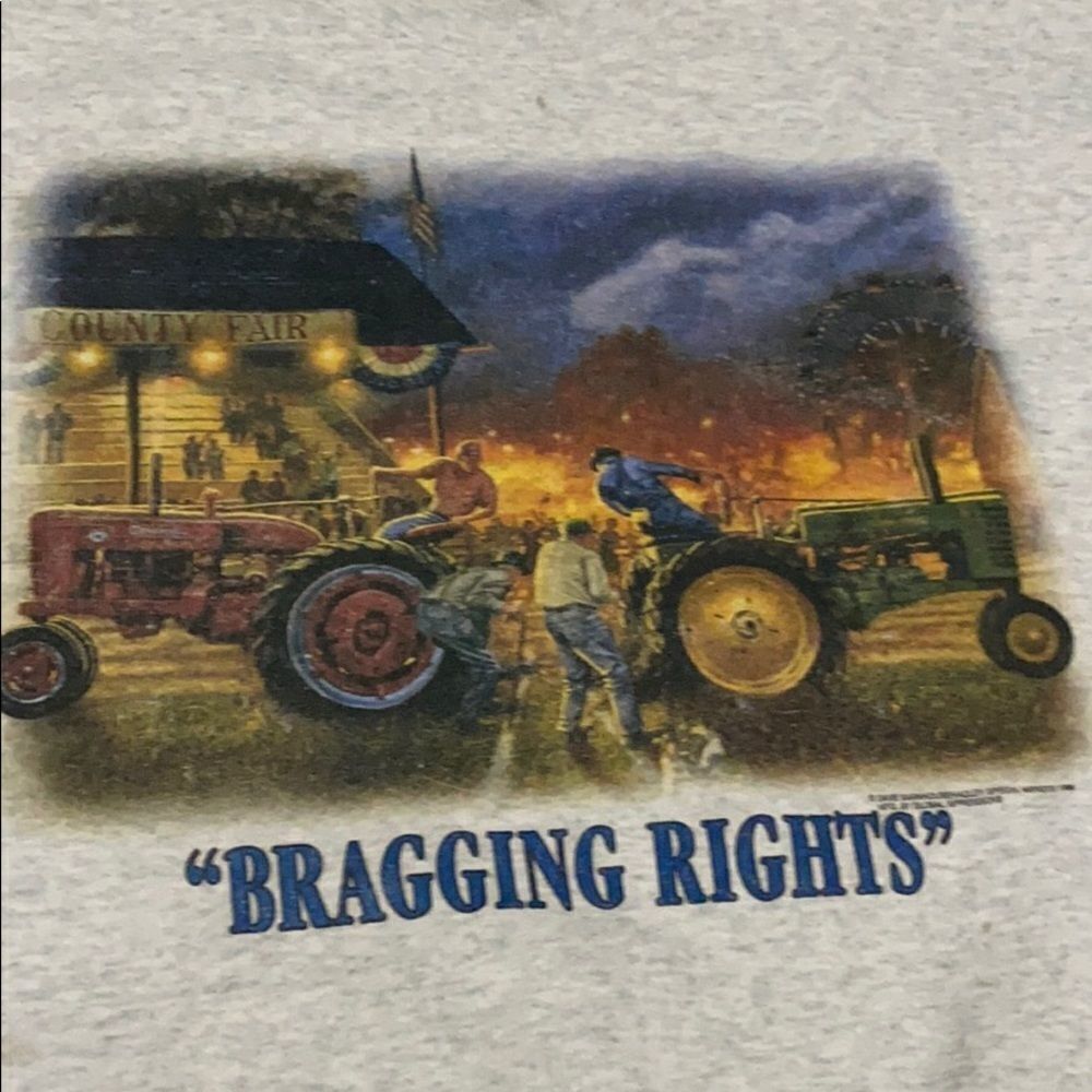 VTG Fruit of the loom sweatshirt size Lg John Deere Farmall graphic on chest - Picture 4 of 13